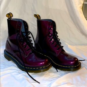 Purple Dr. Marten boots!